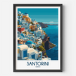 Santorini Scenic Landscape Art