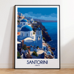 Santorini Souvenir Poster Print