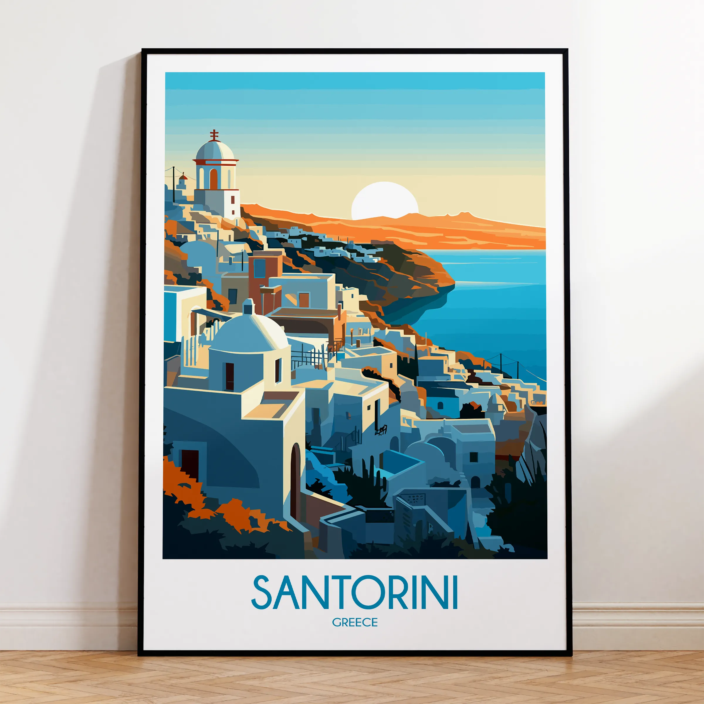 Santorini Travel Memory Gift