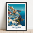 Santorini Vintage Style Print
