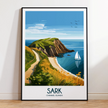 Sark Modern Travel Poster