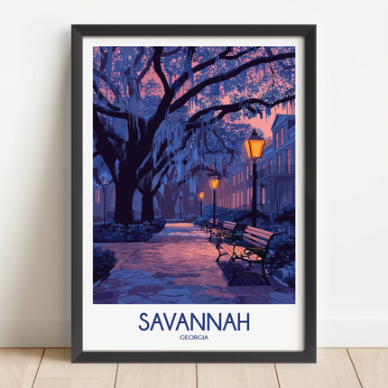 Savannah Scenic Landscape Art