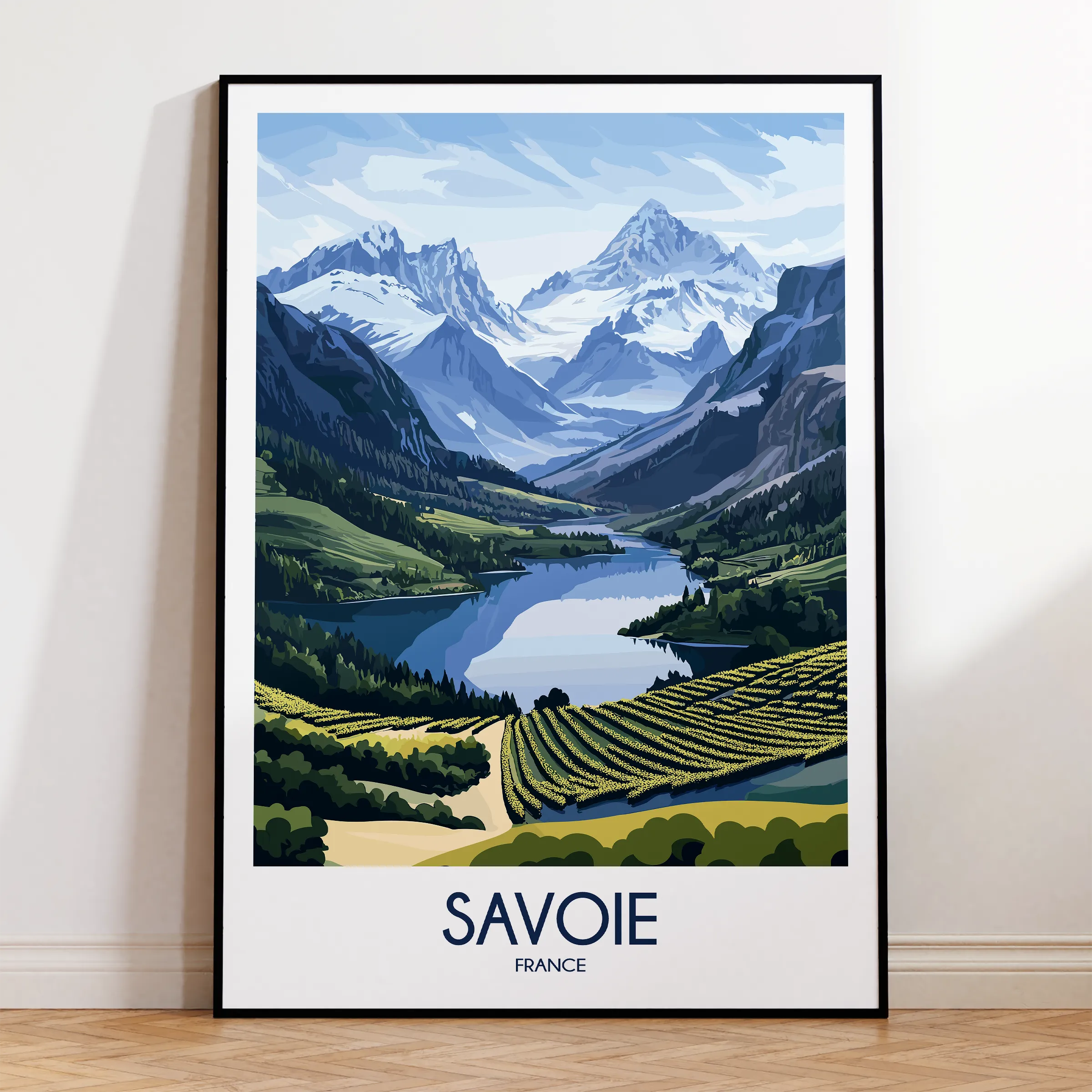 Savoie Modern Travel Poster