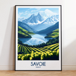 Savoie Modern Travel Poster