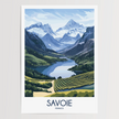 Savoie Retro Travel Illustration