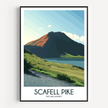 Scafell Pike Destination Art Gift
