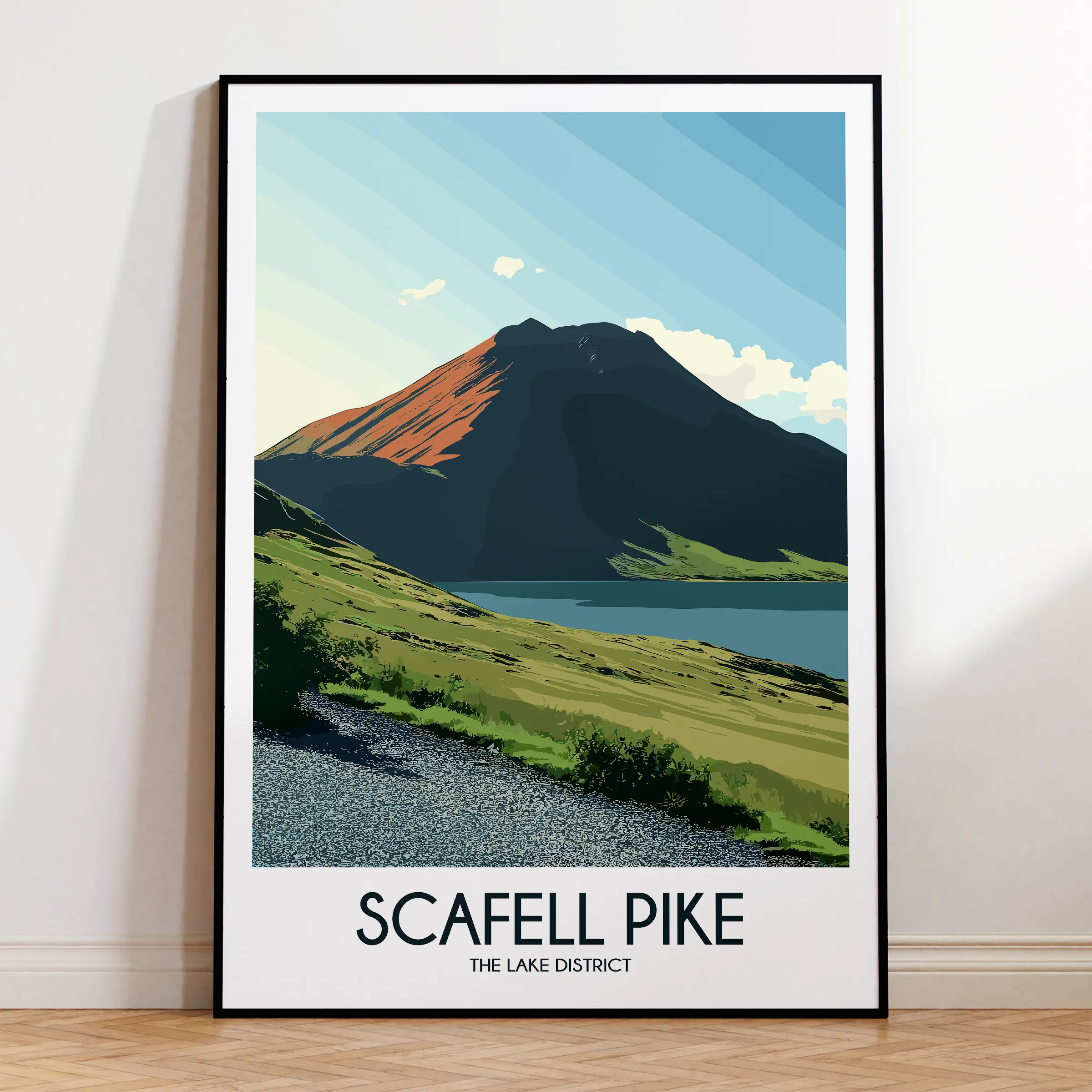 Scafell Pike Minimalist Wall Art