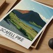 Scafell Pike Modern Travel Poster