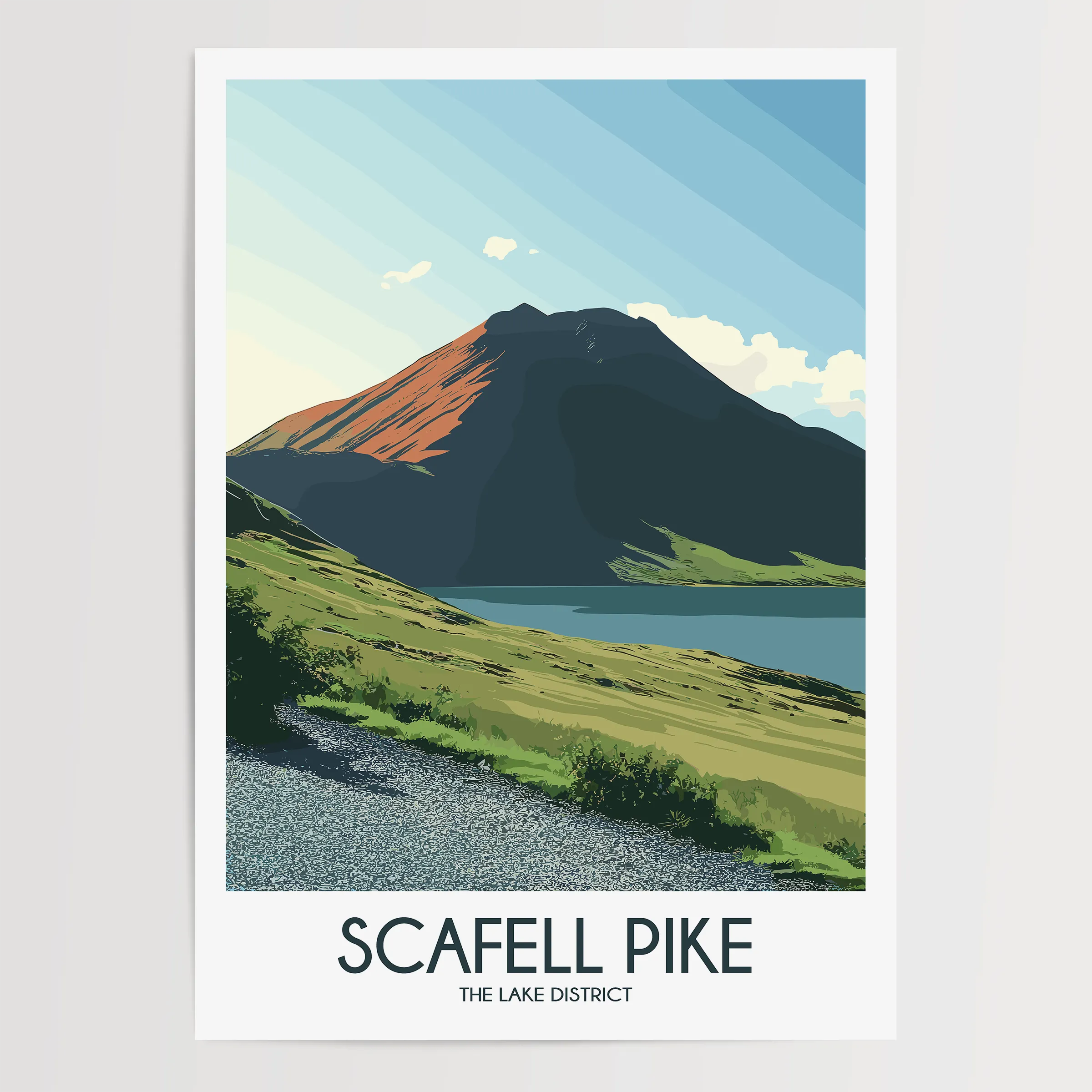 Scafell Pike Scenic Landscape Art