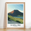 Scafell Pike Vintage Style Print