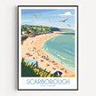 Scarborough Retro Travel Illustration