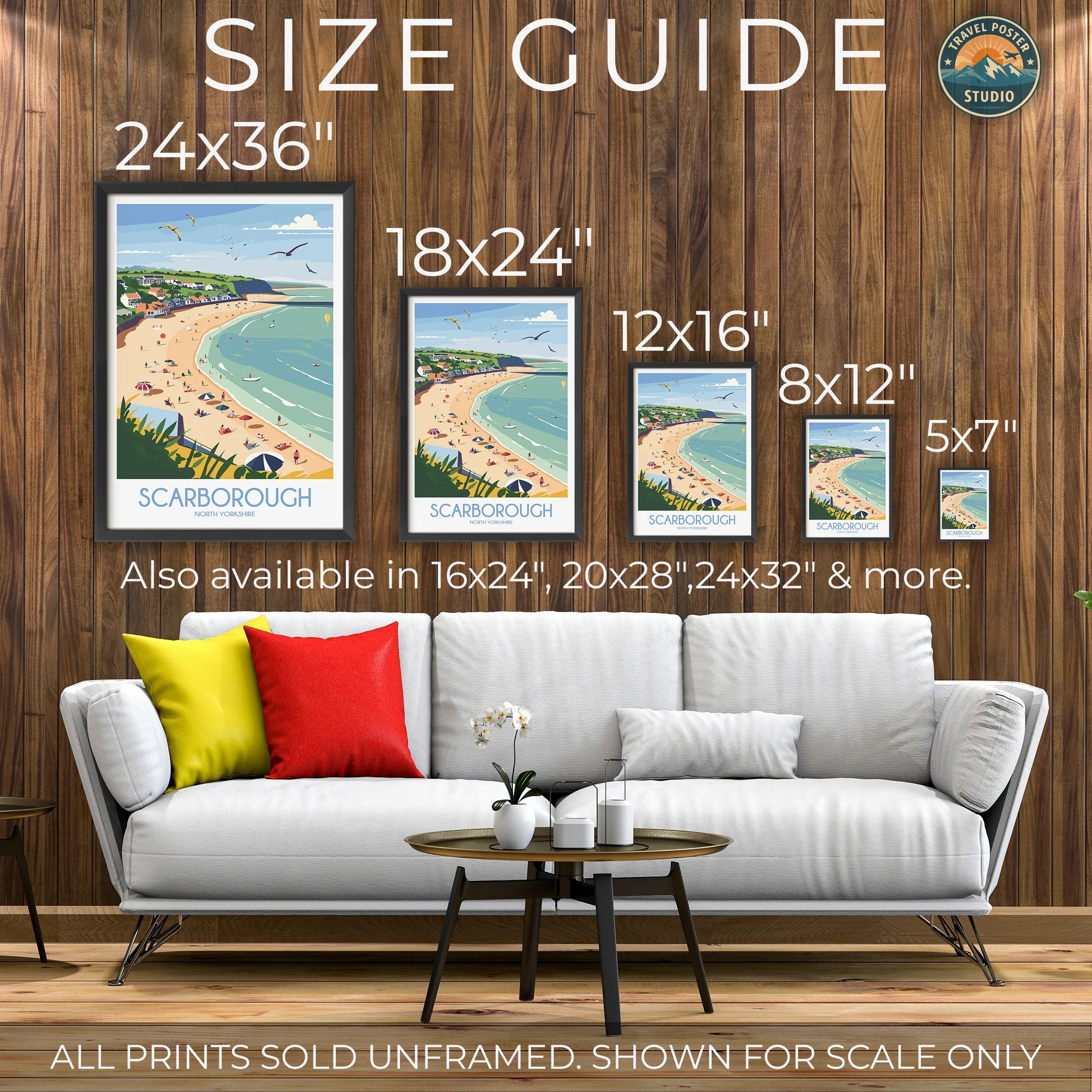 Scarborough Souvenir Poster Print