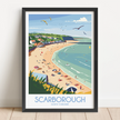 Scarborough Vintage Style Print