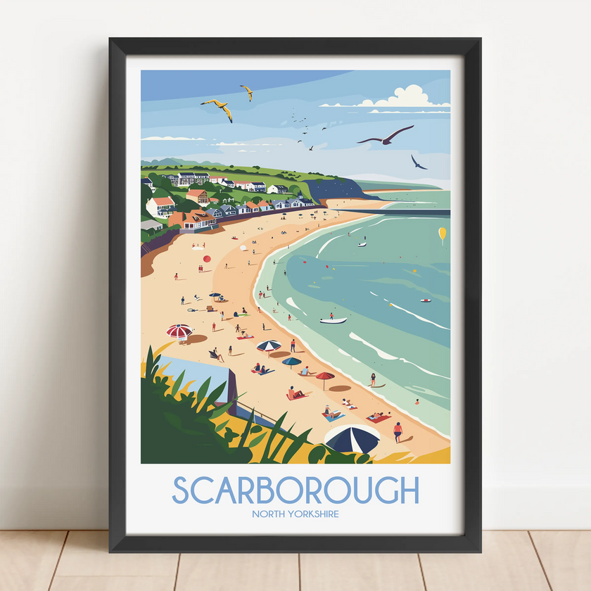 Scarborough Vintage Style Print