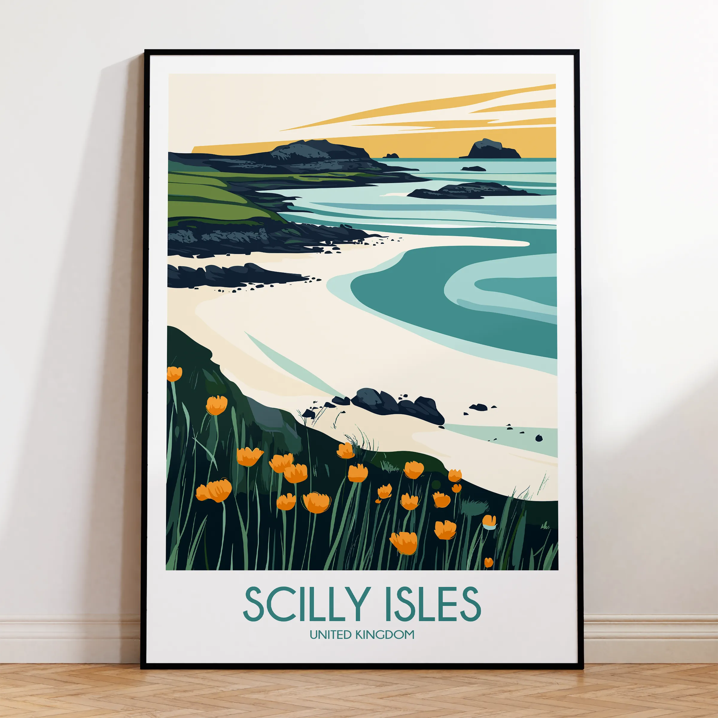 Scilly Isles Minimalist Wall Art