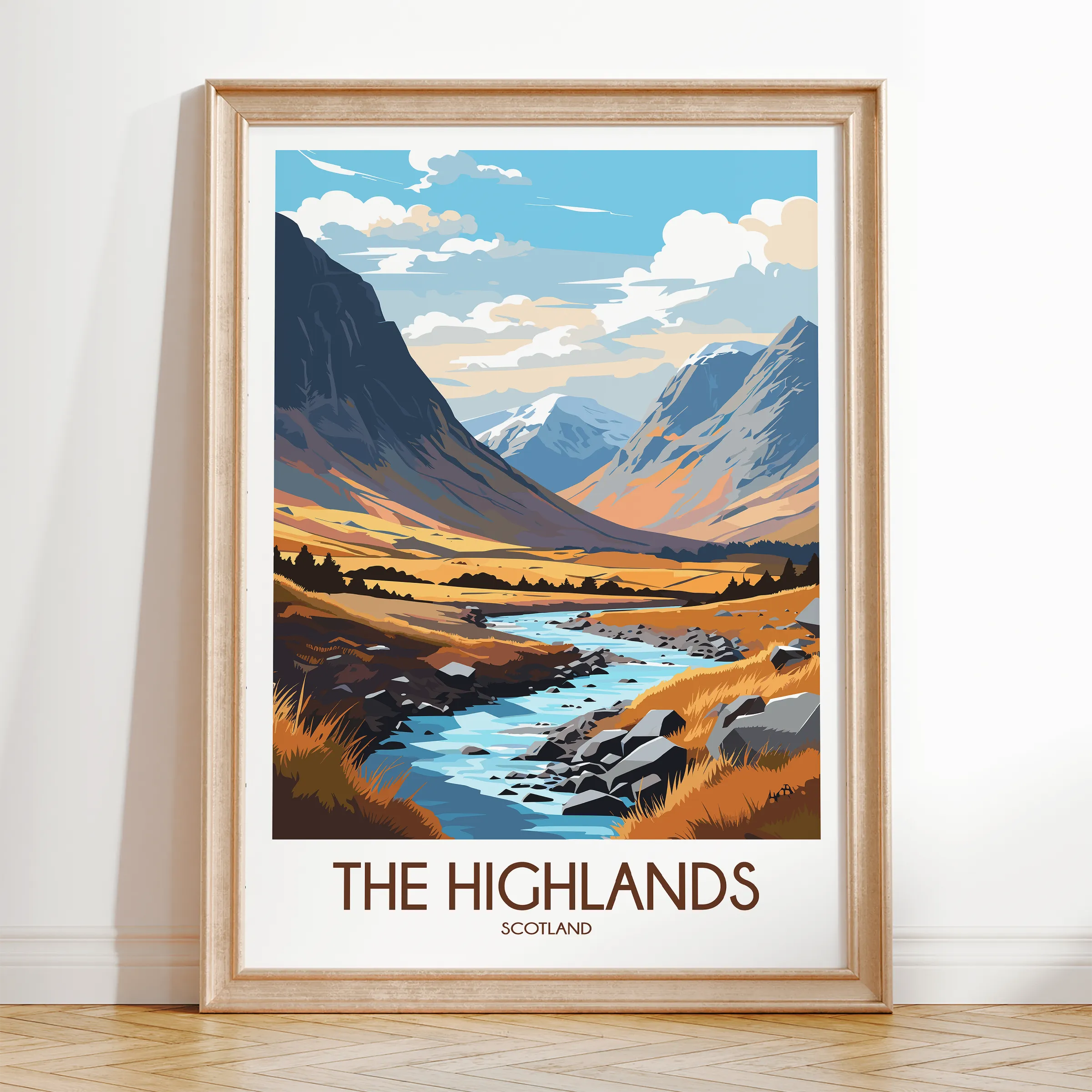 Scotland Highlands Destination Art Gift
