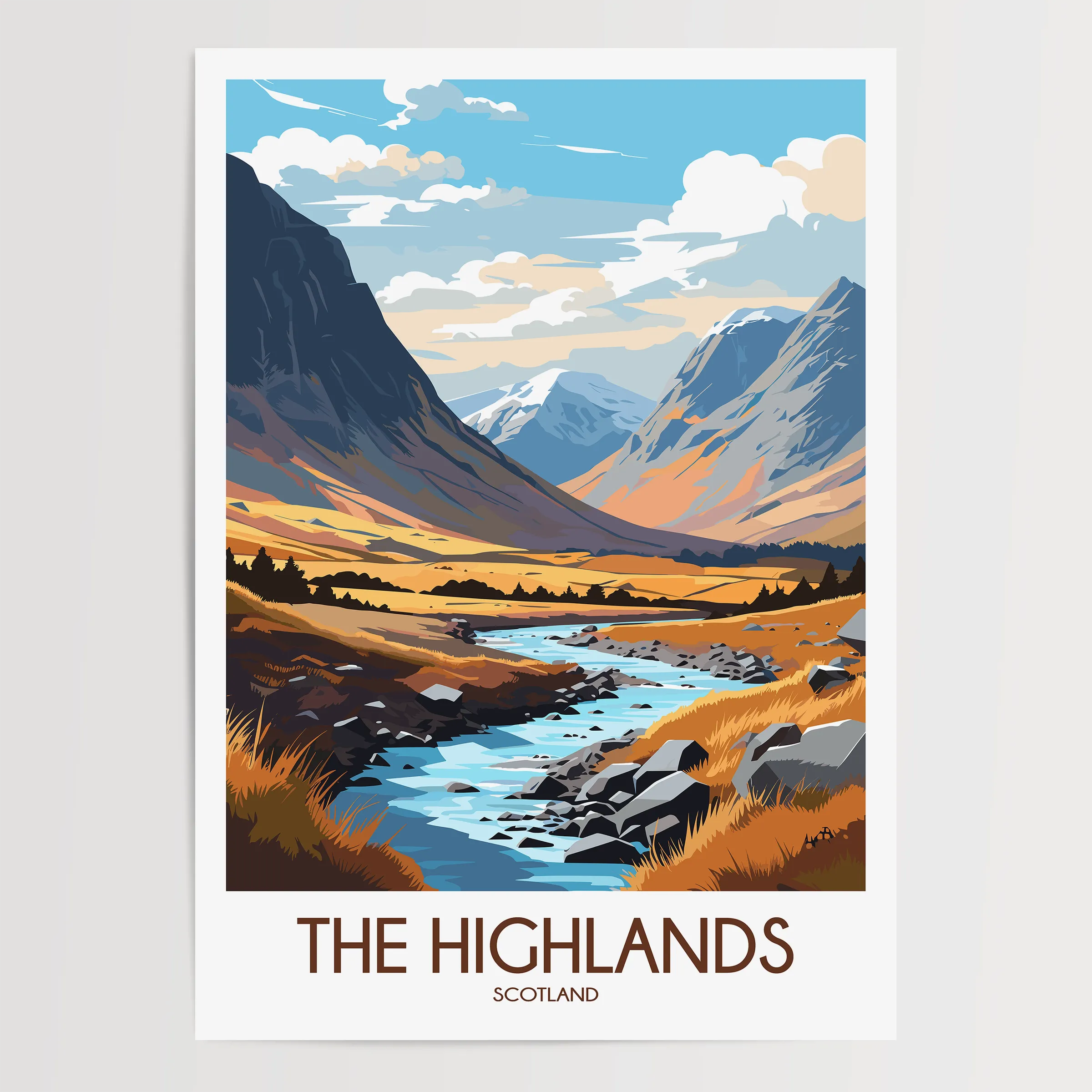 Scotland Highlands Home Office Decor