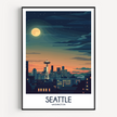 Seattle Minimalist Wall Art