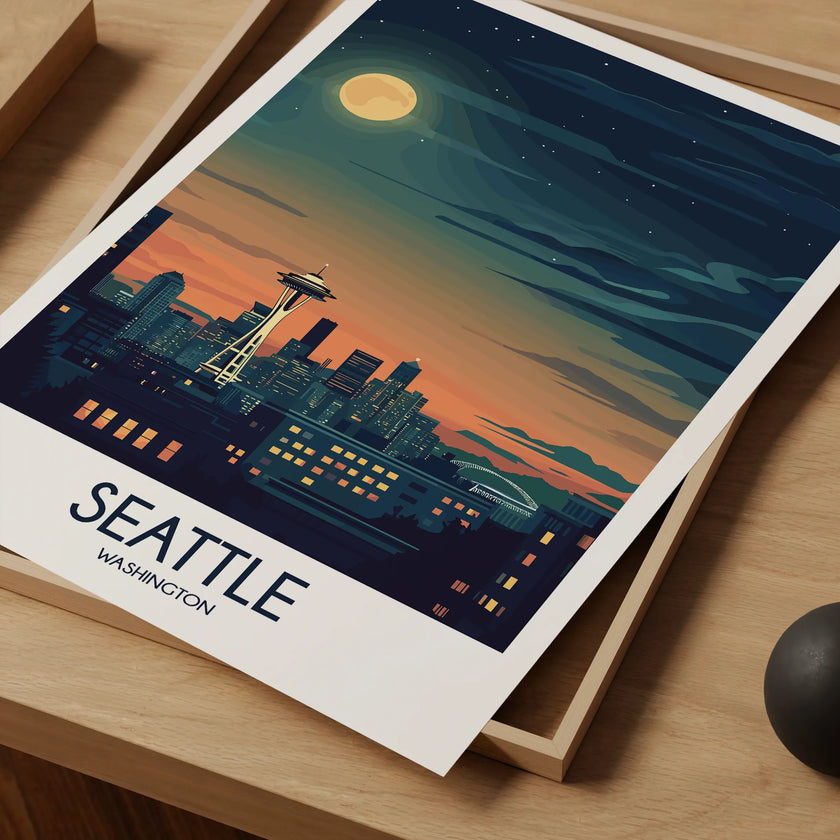Seattle Souvenir Poster Print