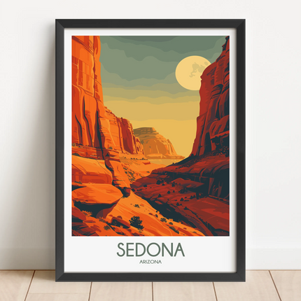 Sedona Modern Travel Poster