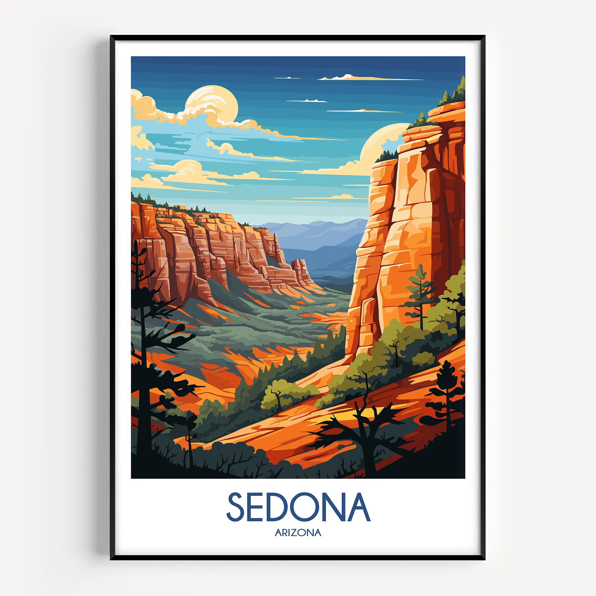Sedona Modern Travel Poster