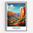 Sedona Modern Travel Poster