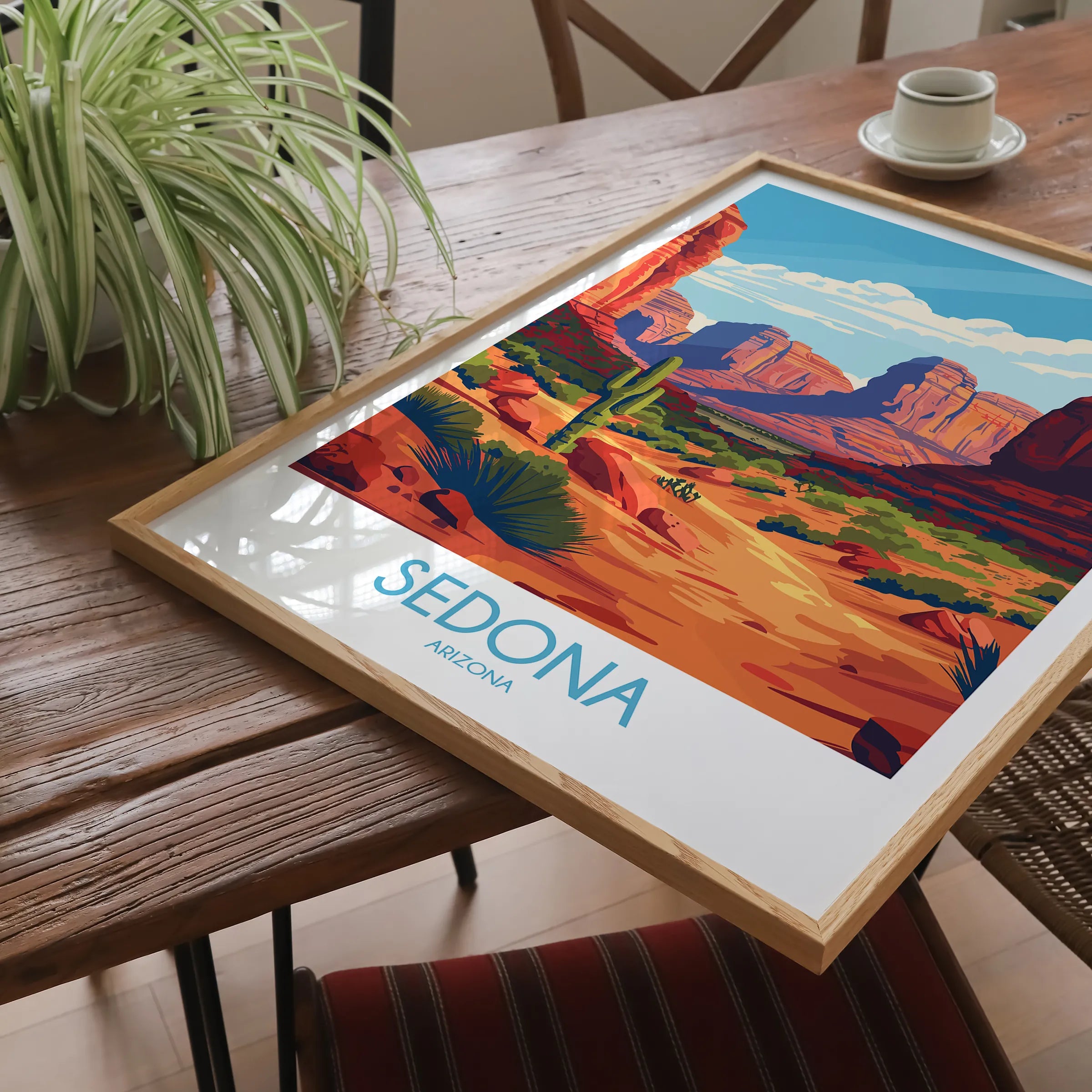 Sedona Retro Travel Illustration