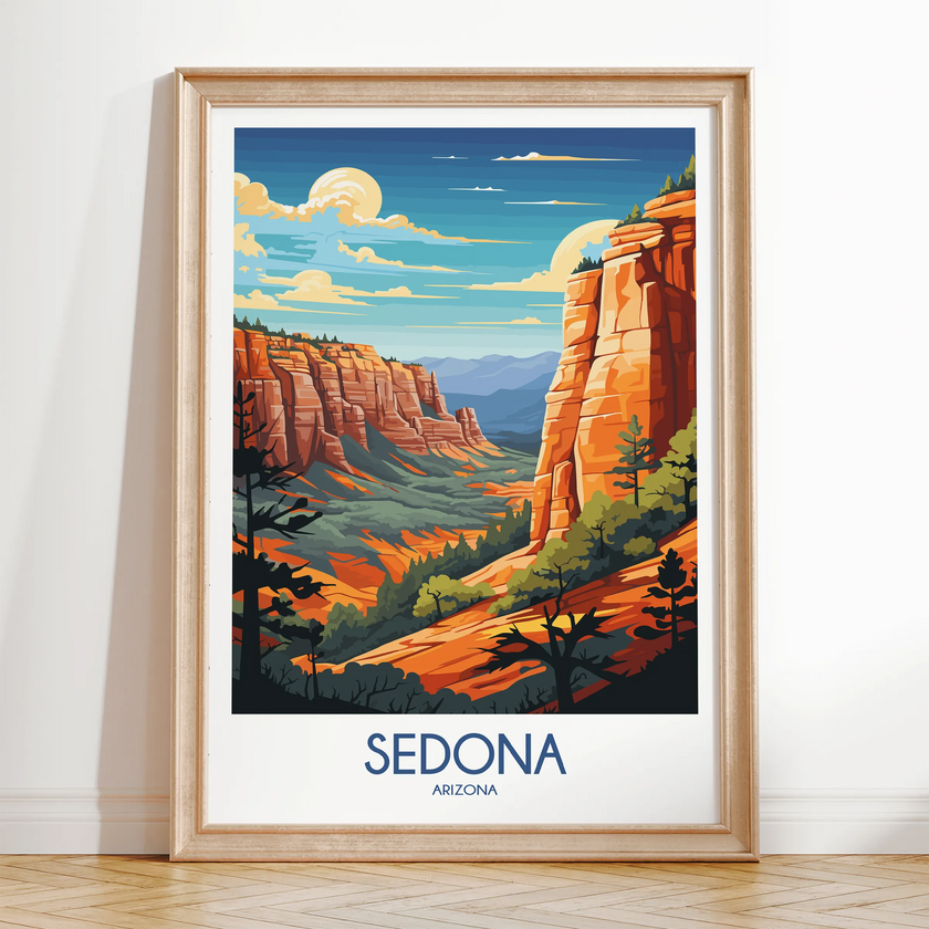 Sedona Vintage Style Print