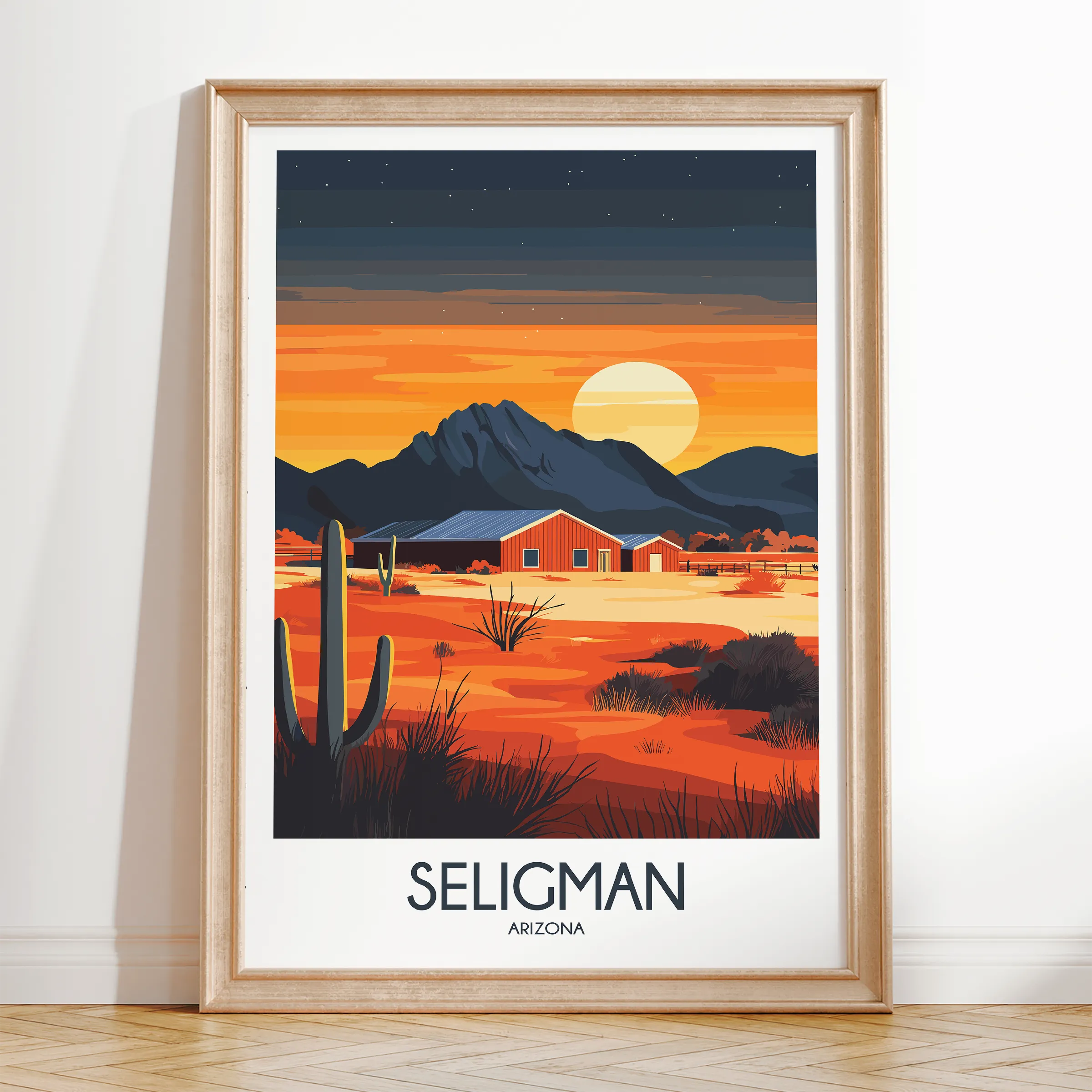 Seligman Modern Travel Poster