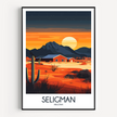 Seligman Retro Travel Illustration
