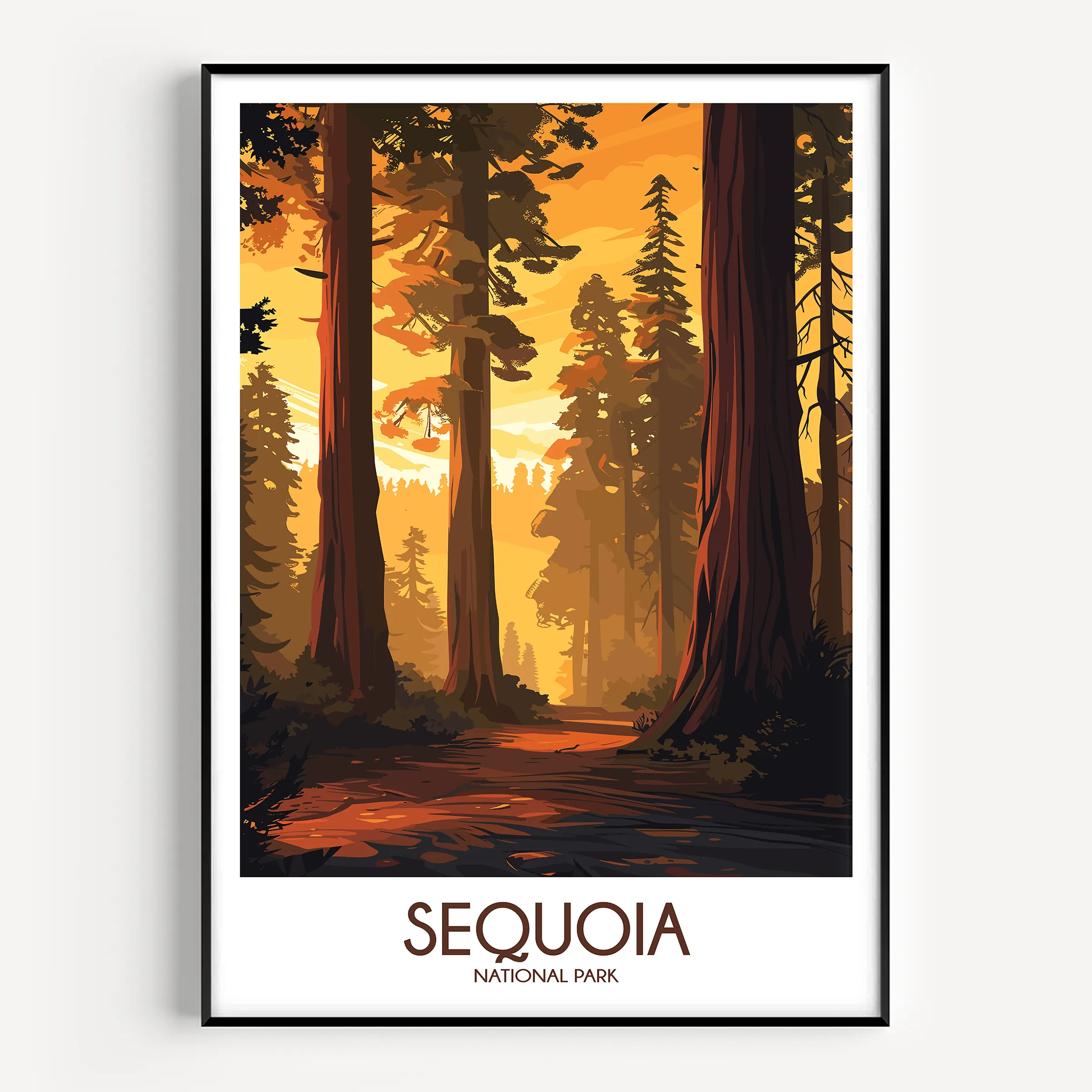 Sequoia Vintage Style Print