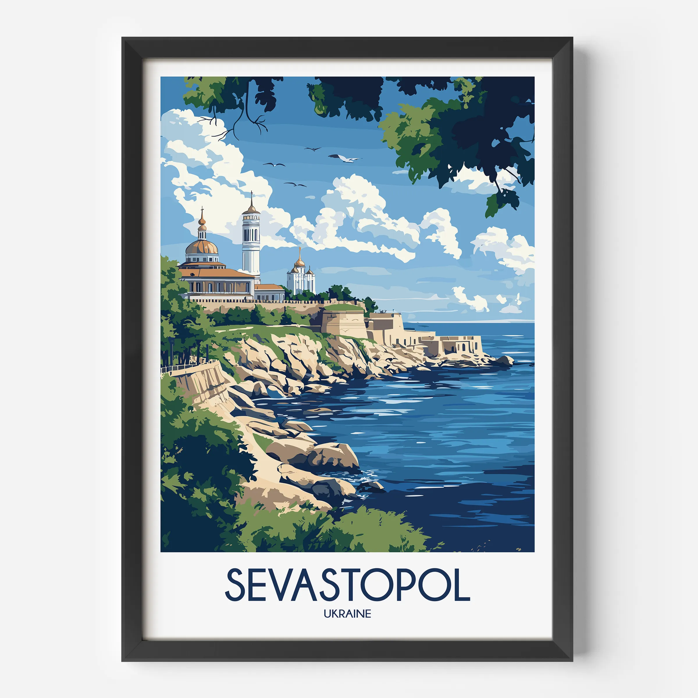 Sevastopol Modern Travel Poster