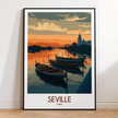 Seville Modern Travel Poster