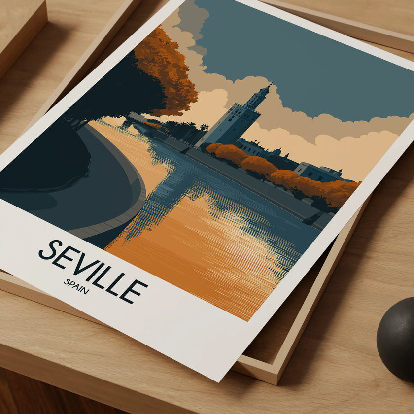 Seville Retro Travel Illustration