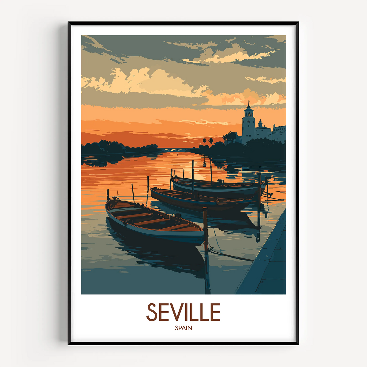 Seville Vintage Style Print