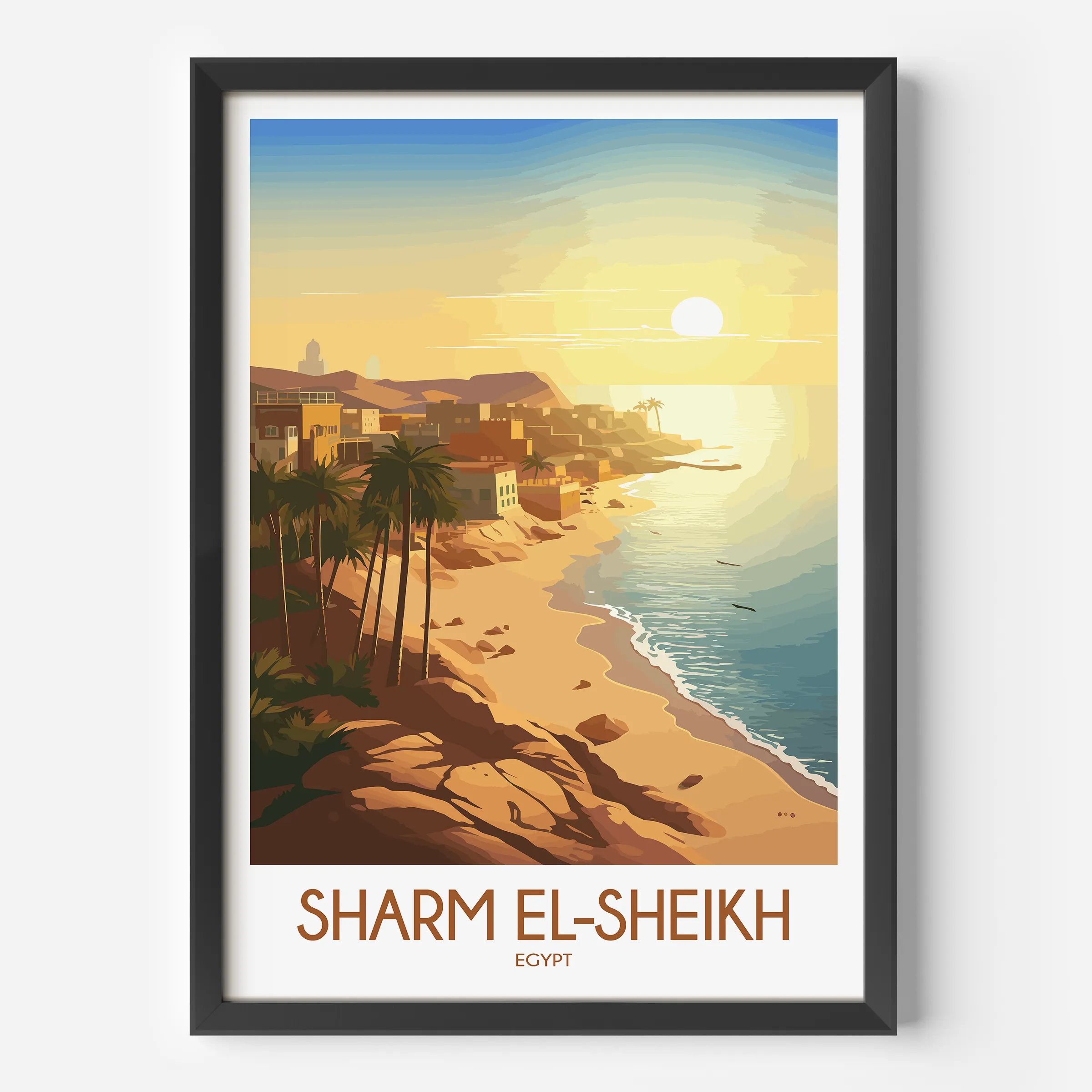 Sharm El Sheikh Modern Travel Poster