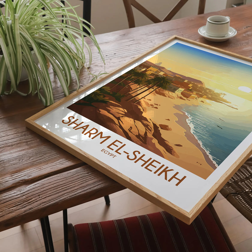 Sharm El Sheikh Vintage Style Print