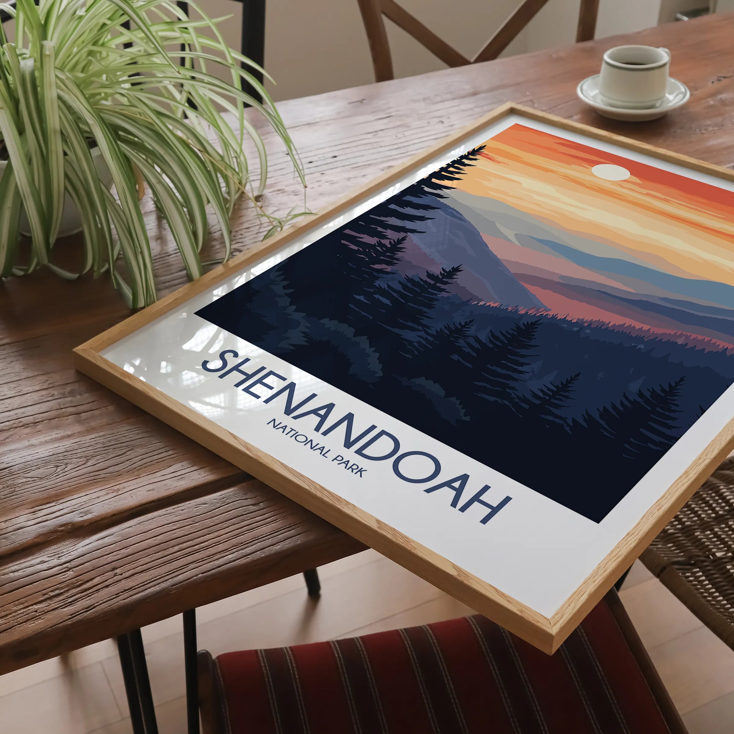 Shenandoah Modern Travel Poster
