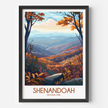 Shenandoah Modern Travel Poster
