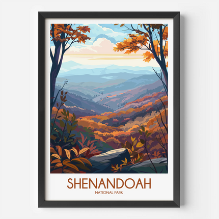 Shenandoah Modern Travel Poster