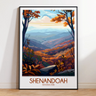 Shenandoah Retro Travel Illustration