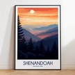 Shenandoah Vintage Style Print