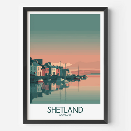 Shetland Destination Art Gift