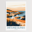 Shetland Islands Minimalist Wall Art