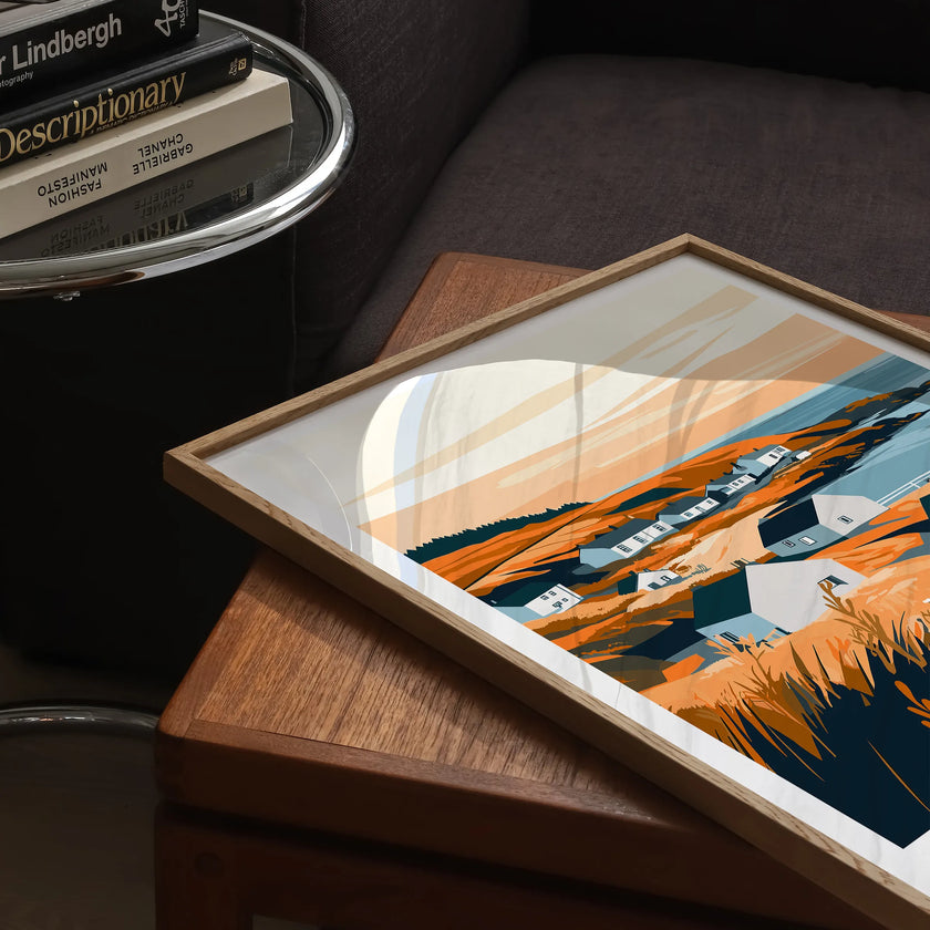 Shetland Islands Scenic Landscape Art