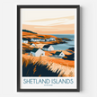 Shetland Islands Scenic Landscape Art