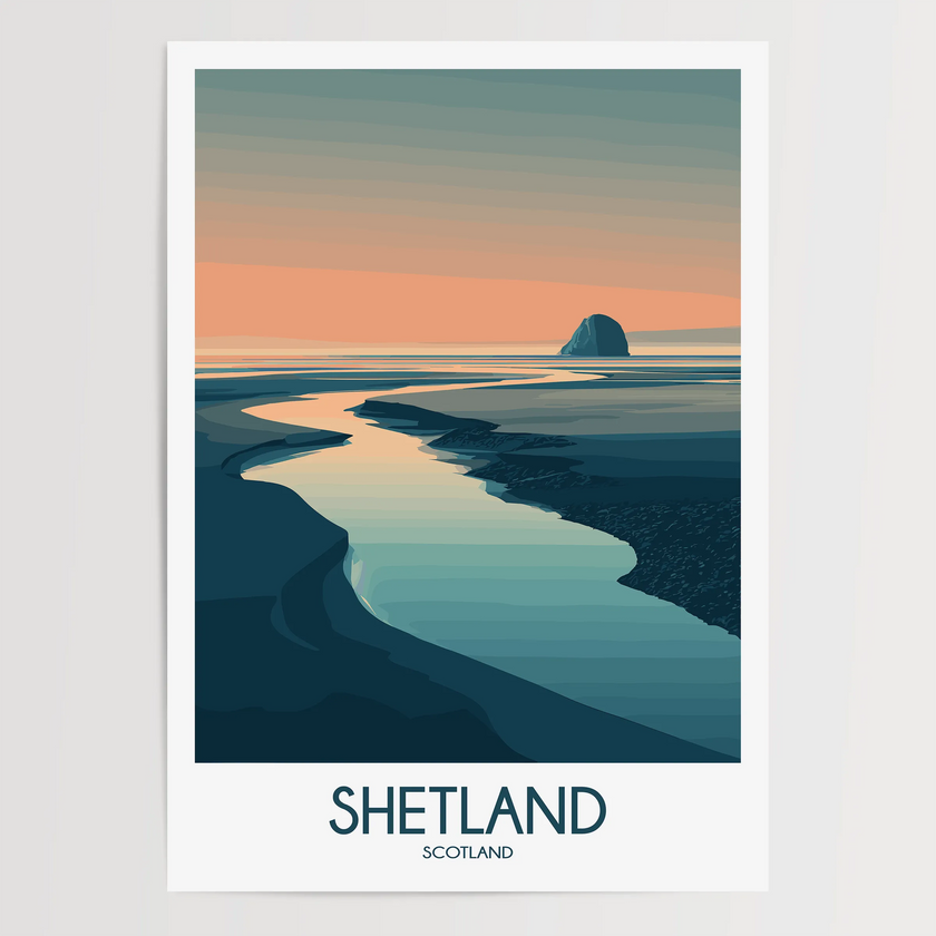 Shetland Souvenir Poster Print