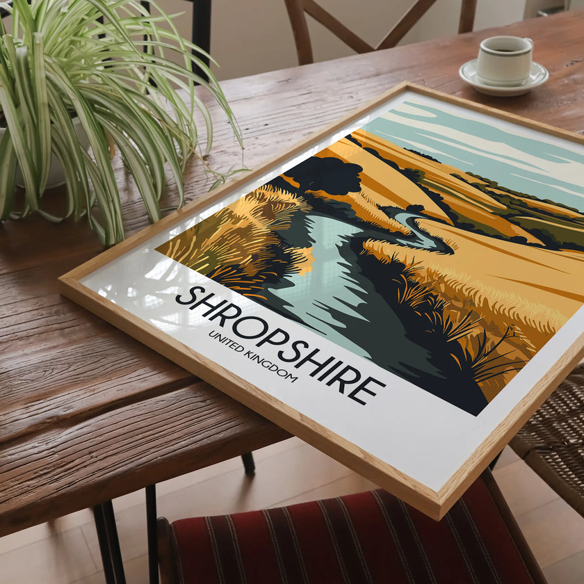 Shropshire Destination Art Gift