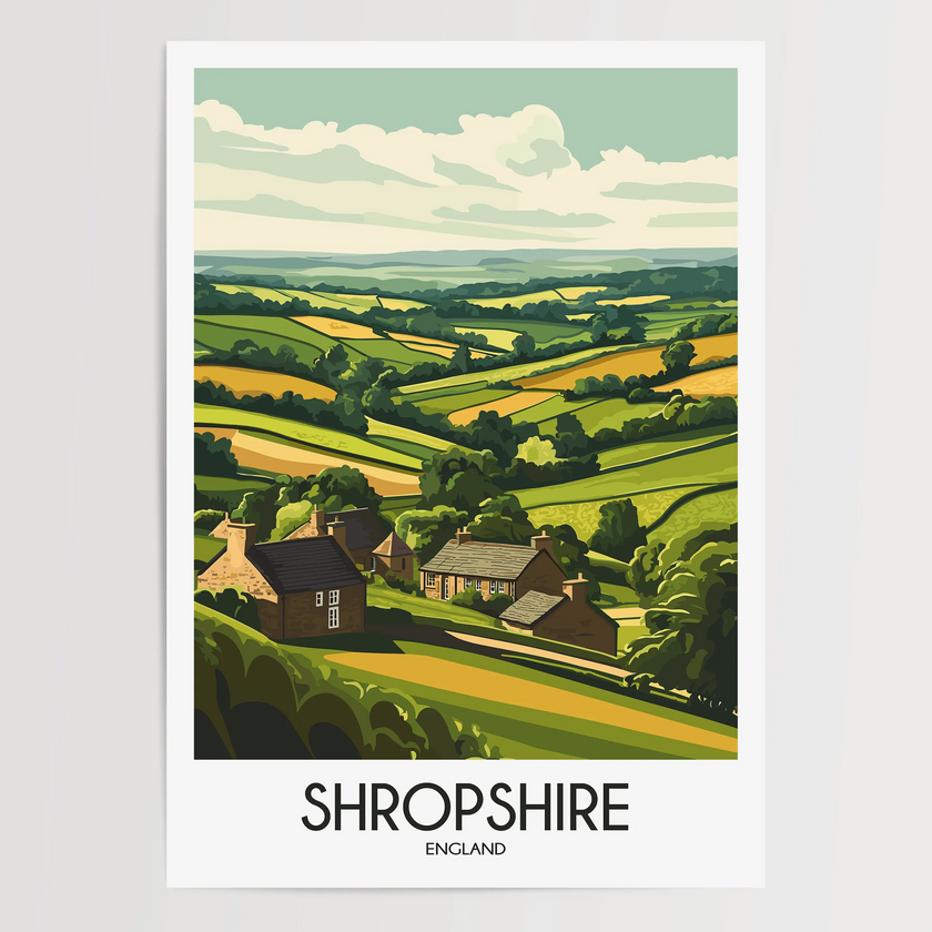 Shropshire Destination Art Gift