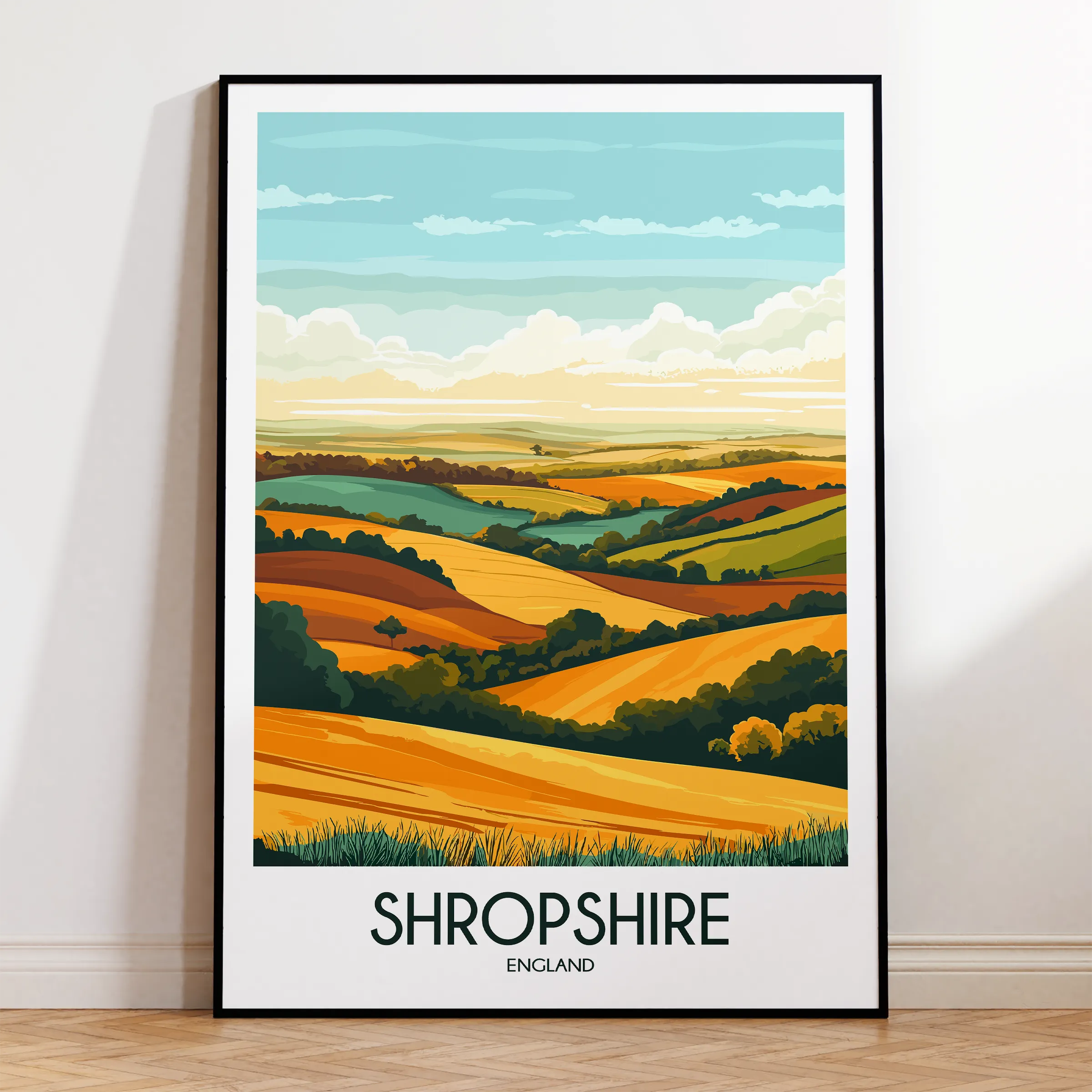 Shropshire Destination Art Gift